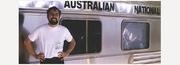 Arriving in Perth after nearly 5 days crossing Australia on the Indian-Pacific Railroad from Sydney.
